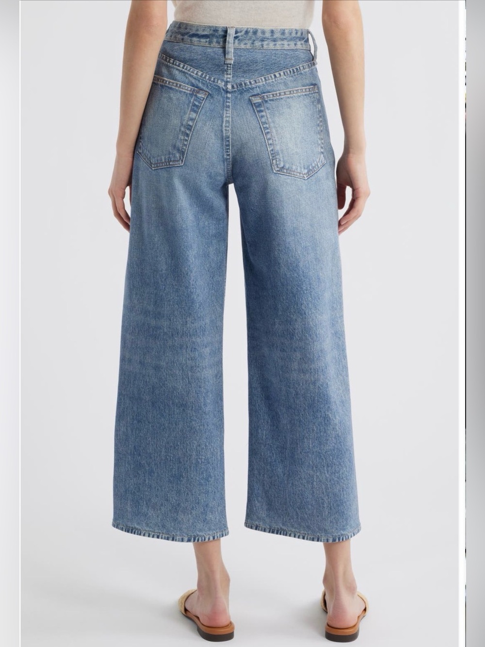 Rag & Bone rb Miramar Andi Wide Leg Ankle Cotton Terry Pants 30 - Picture 2 of 8